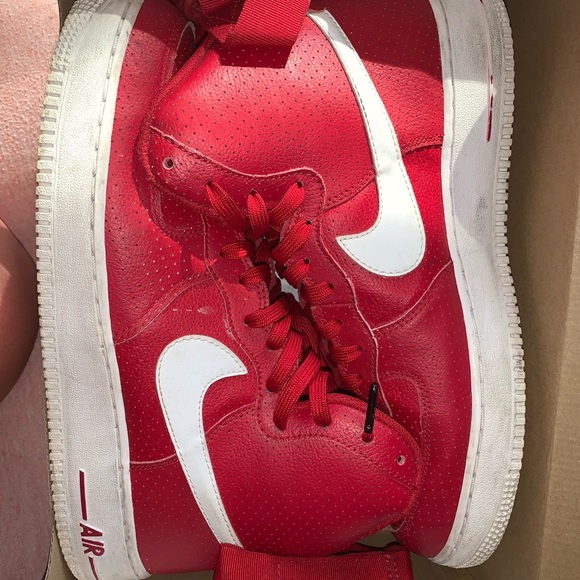 red nike air force high tops